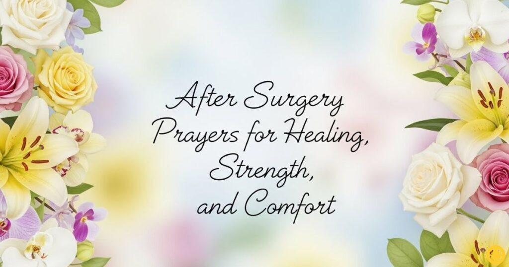 After Surgery Wishes and Prayers