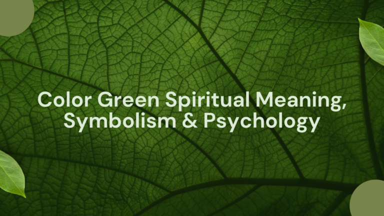color green spiritual meaning