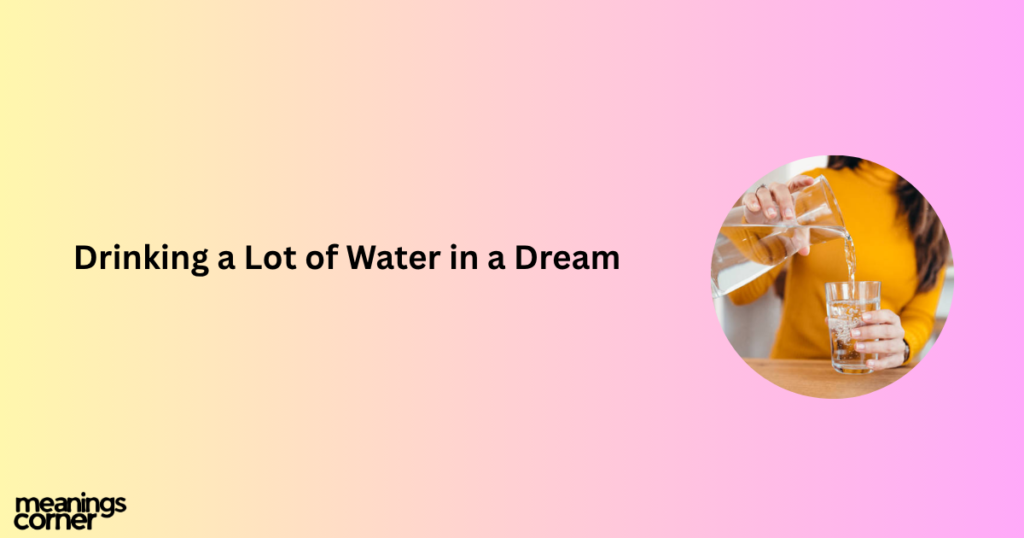 Spiritual Meaning of Drinking Water in a Dream
