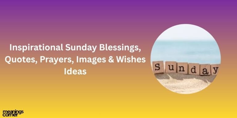 inspirational sunday blessings