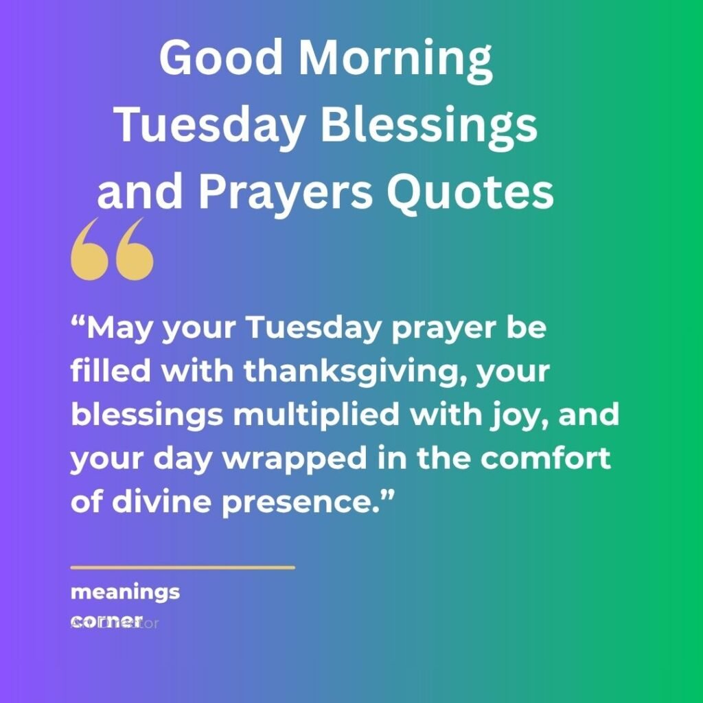 prayer tuesday blessings