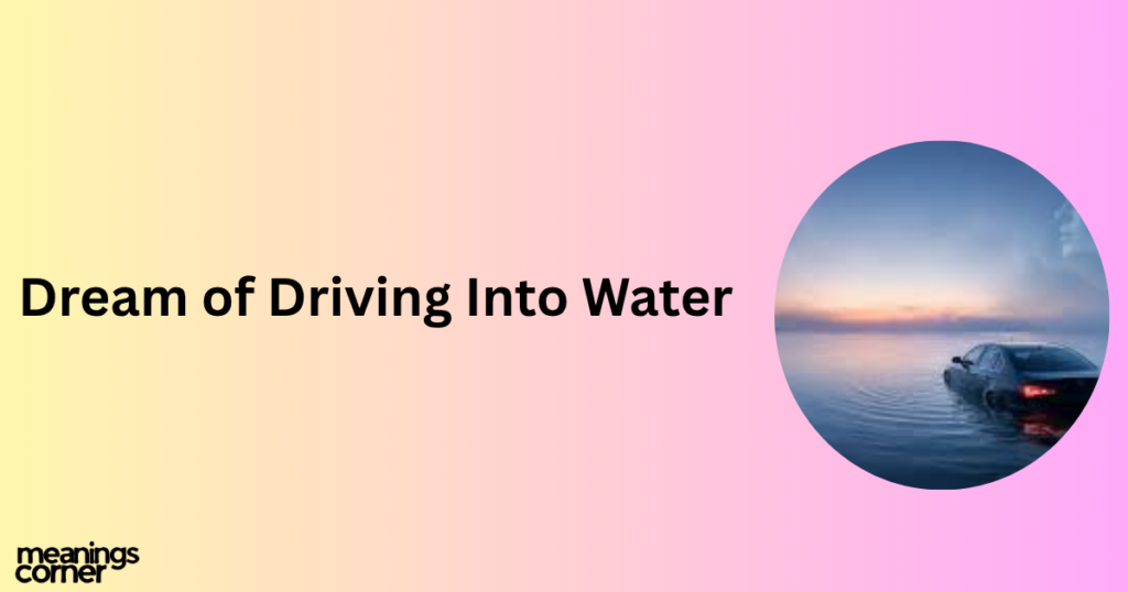 Dream of Driving Into Water