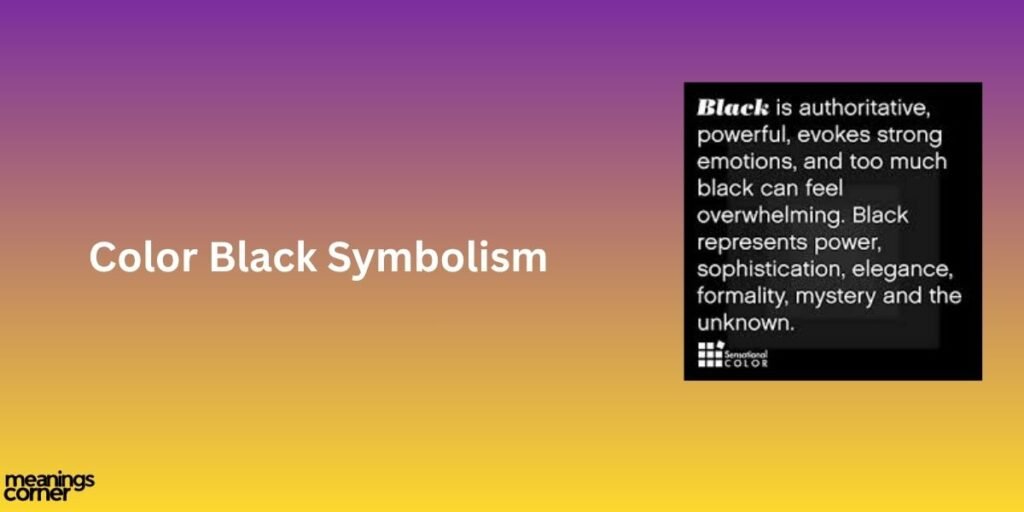 color black symbolism