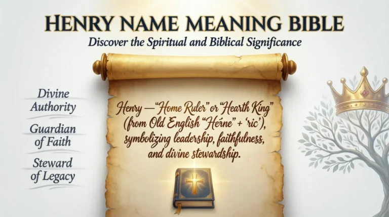Henry Name Meaning Bible: Discover the Spiritual and Biblical Significance