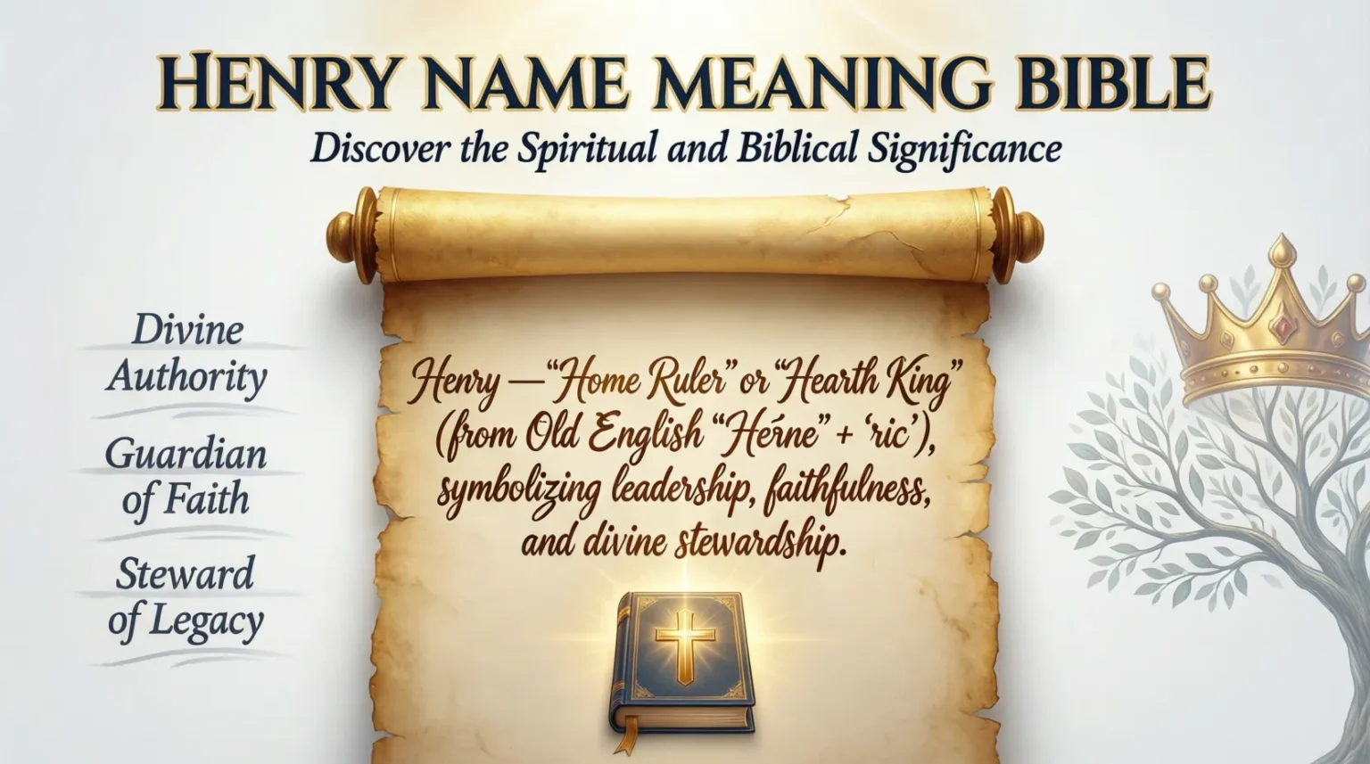 Henry Name Meaning Bible: Discover the Spiritual and Biblical Significance