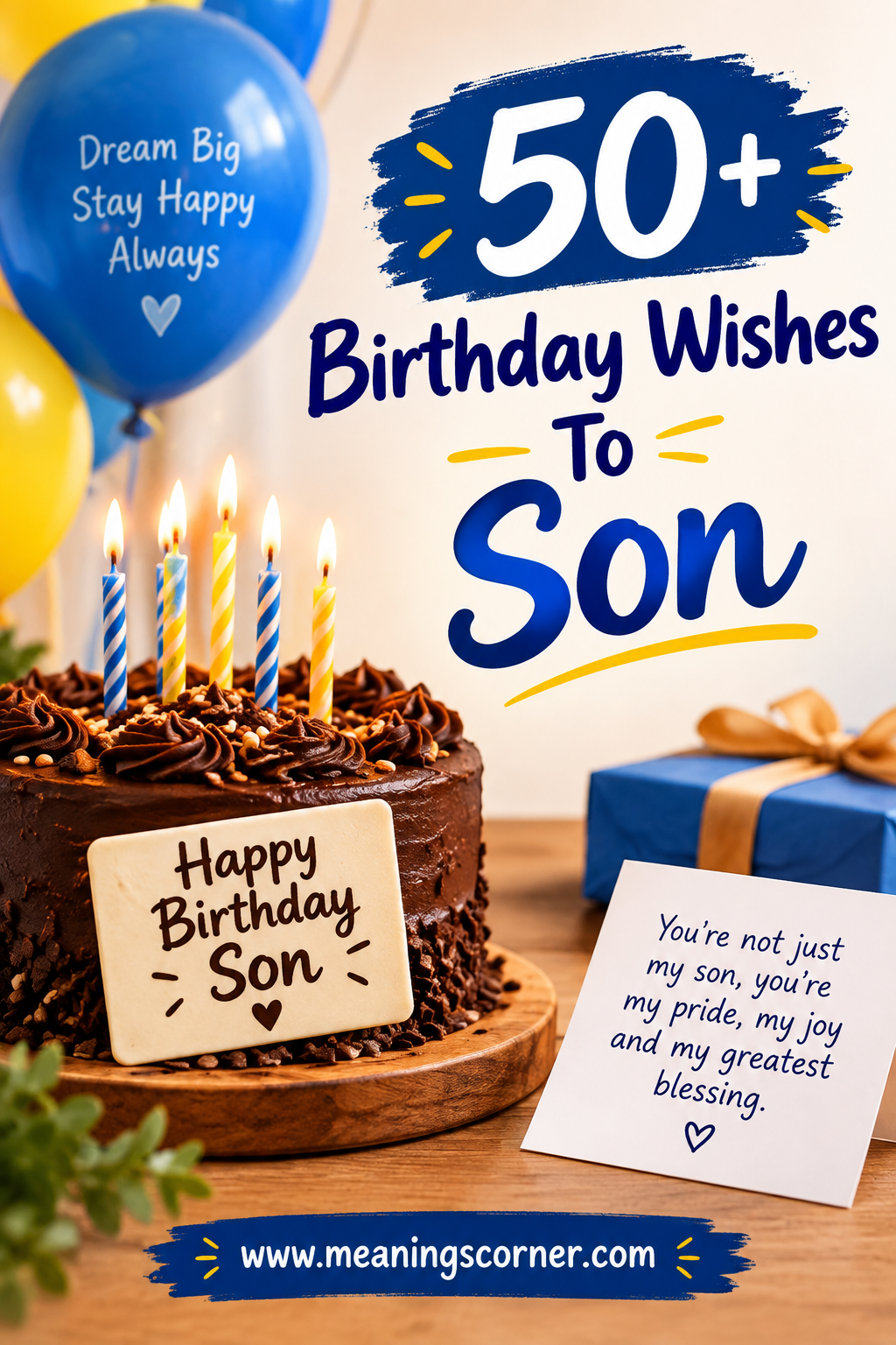 50+ Birthday Wishes To Son